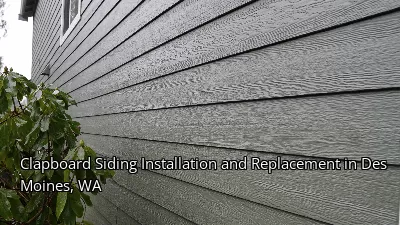 Clapboard Siding Installation and Replacement in Des Moines, WA