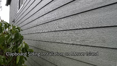 Clapboard Siding Installation on Mercer Island