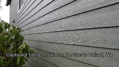 Clapboard Siding Installation Services in Ballard, WA