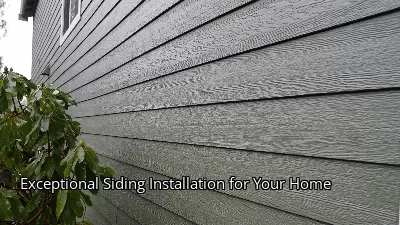 Exceptional Siding Installation for Your Home