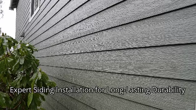 Expert Siding Installation for Long-Lasting Durability