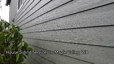 House Siding Services in Maple Valley, WA
