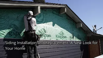 Siding Installation and Replacement: A New Look for Your Home