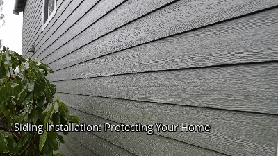 Siding Installation: Protecting Your Home