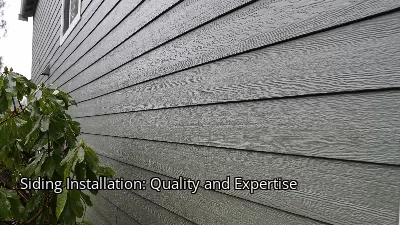 Siding Installation: Quality and Expertise