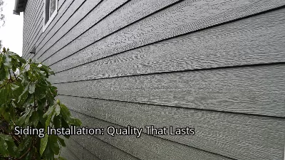 Siding Installation: Quality That Lasts