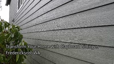 Transform Your Home with Clapboard Siding in Frederickson, WA