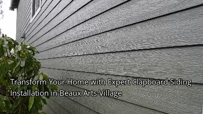 Transform Your Home with Expert Clapboard Siding Installation in Beaux Arts Village