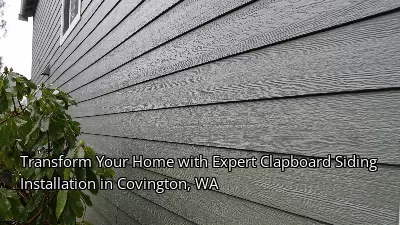 Transform Your Home with Expert Clapboard Siding Installation in Covington, WA
