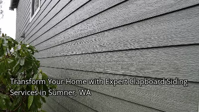 Transform Your Home with Expert Clapboard Siding Services in Sumner, WA
