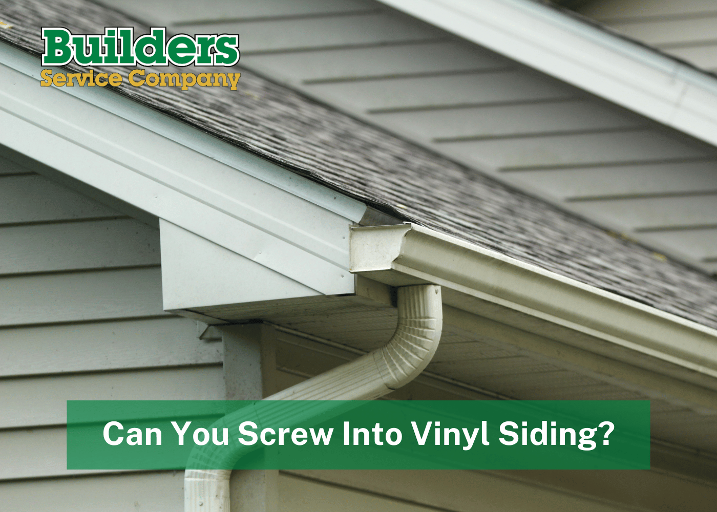 Can you screw into vinyl siding?