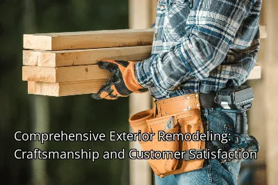 Comprehensive Exterior Remodeling: Craftsmanship and Customer Satisfaction