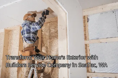 Transform Your Home's Exterior with Builders Service Company in SeaTac, WA