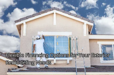 Flexible Financing Options for Your Exterior Remodeling Needs Flexible Financing Options for Your Exterior Remodeling Needs