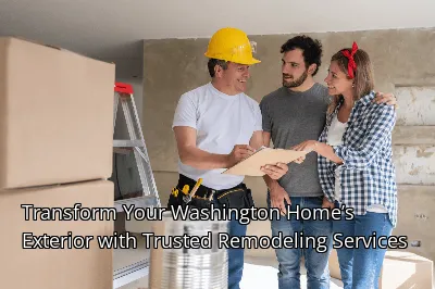 Transform Your Washington Home’s Exterior with Trusted Remodeling Services