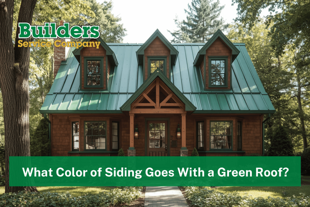 What Color of Siding Goes With a Green Roof