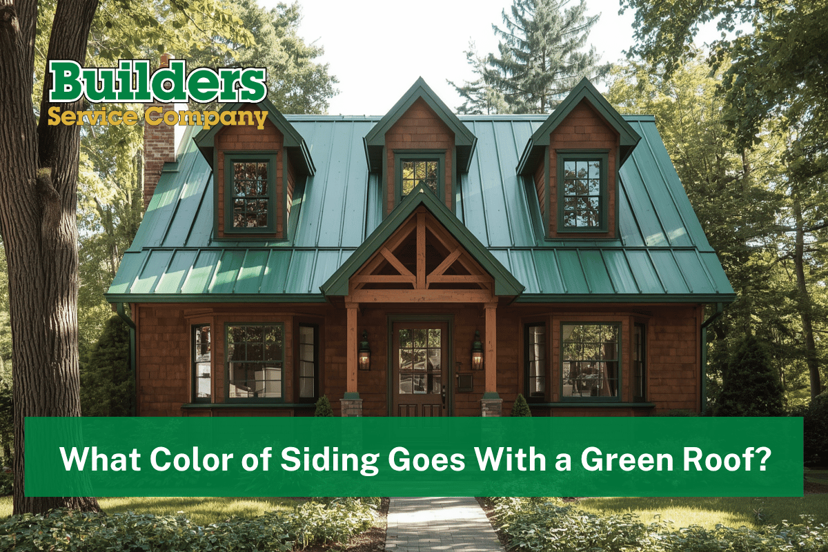 What Color of Siding Goes With a Green Roof