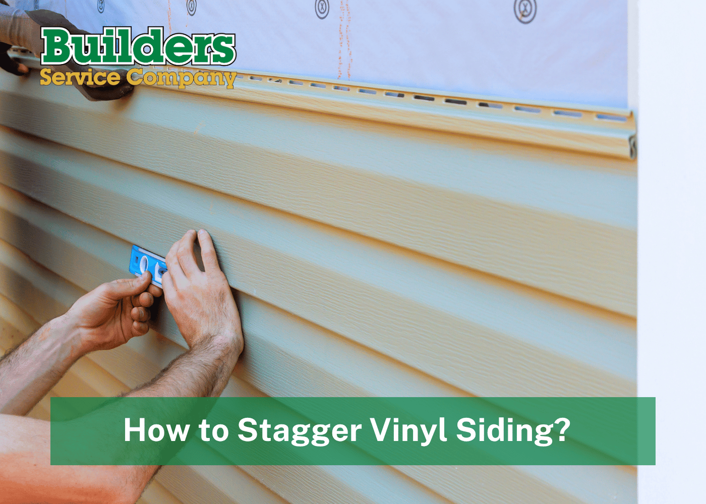 How to Stagger Vinyl Siding
