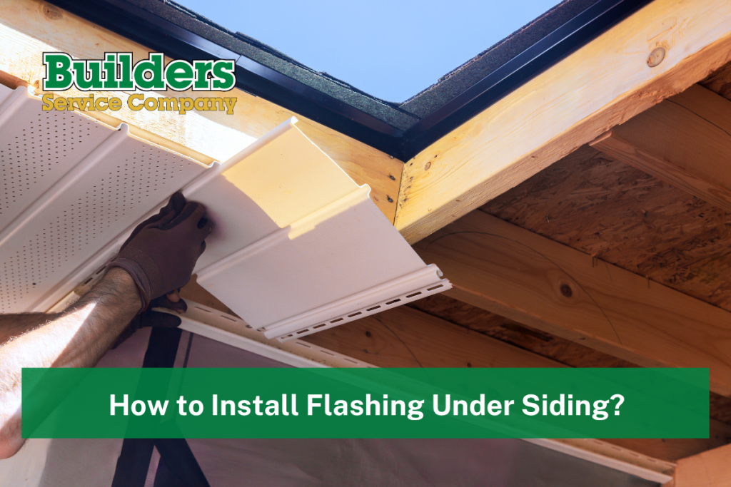 How to Install Flashing Under Siding?