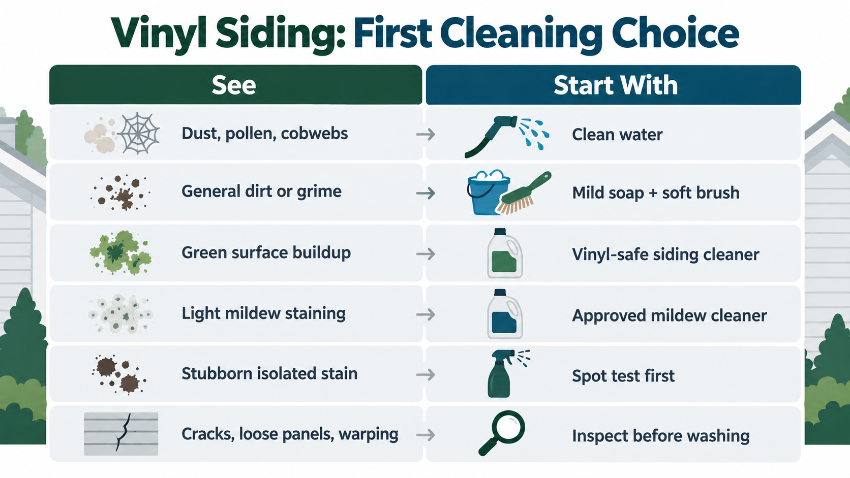 What To Clean Vinyl Siding With
